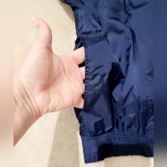 Lavon Women’s Track Jacket Small Full Zip Windbreaker Navy Red White Stripes USA - Picture 8 of 11